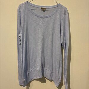New Lilla P Long-Sleeved Blue Top - Women's L